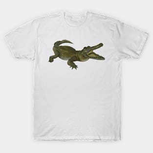 Watercolor Crocodile Illustration T-Shirt